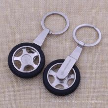 Promotion Geschenke Custom Rotation Reifen Schlüsselanhänger Metall Reifen geformt Schlüsselanhänger